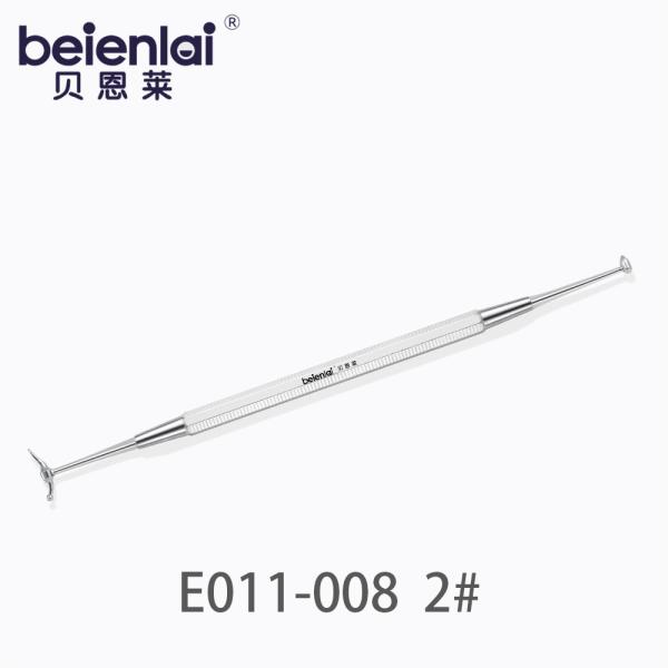 Benlai Dental Burnisher E011-008 BJS 2#, Double End Tip 3/8, 5.5 Octagonal Handle